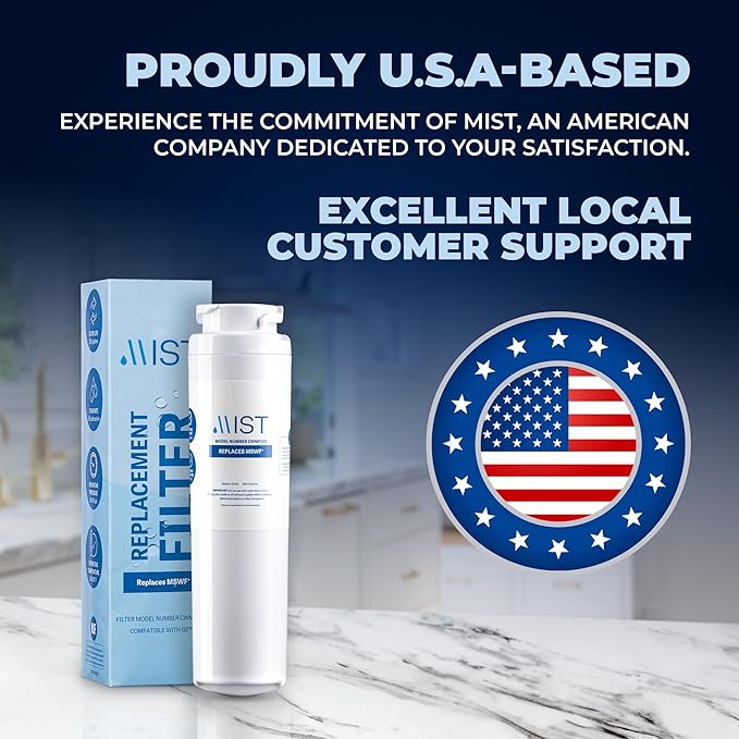 Mist MSWF Refrigerator Water Filter Replacement, Compatible with GE Models: 101820A, 101821B, 101821, 1 Pack - Mist