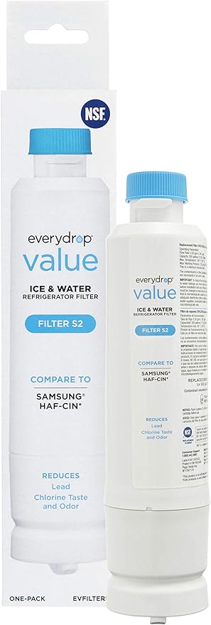 everydrop® Value by Whirlpool, Replacement Water Filter for Samsung DA29-00020B Refrigerator, EVFILTERS2, Single-Pack