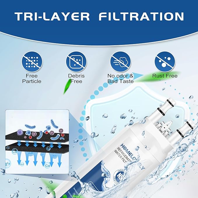 FPPWFU01 Water Filter & PureAir Ultra II PAULTRA2 Air Filter Replacement for Frigidaire FRSS2623ASD, FRSS2623ASJ, FRSS2623ASN, FRSS26L3AFC, GRSS2652AF, FRSS2623AWC, 3 Combo