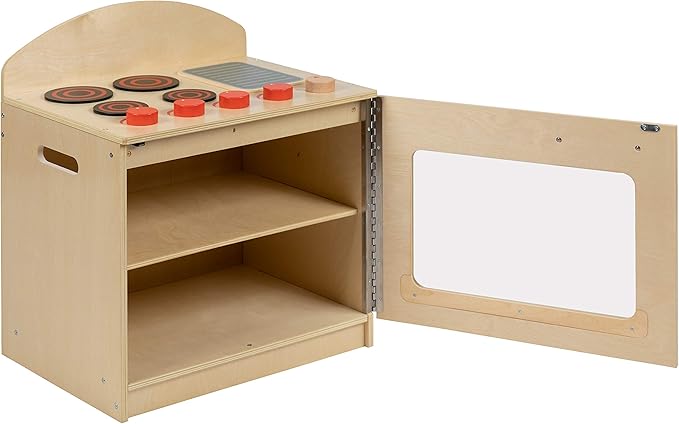 Flash Furniture Hercules Children's Wooden Kitchen Stove for Commercial or Home Use - Safe, Kid Friendly Design