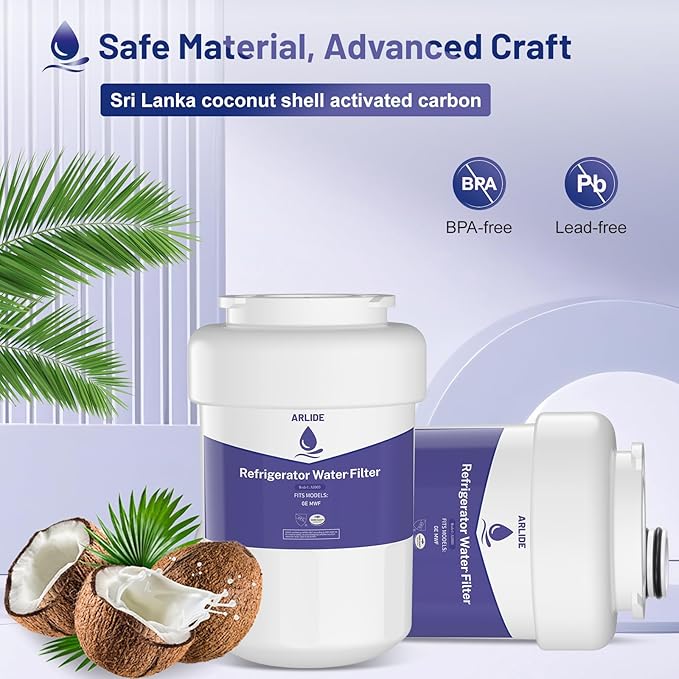 Water Filter Replacement for GE, MWF, MWFP, MWFA, GWF, HWF, Smart Water, WFC1201, Kenmore 9991, 469991, WFC1201（3 Packs)