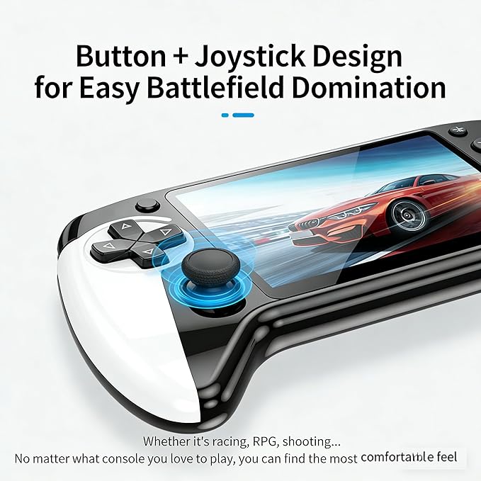 X9 Retro Handheld Game Console, Handheld Emulator, 5.5 Inch HD IPS Screen, 20000+ Built-in Games, Inch IPS Screen and 16/32/64gb, 5-Hour Battery Life (32G)