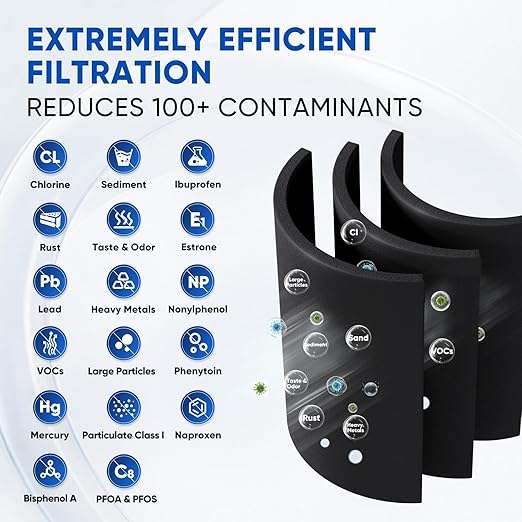 PUREPLUS LT800P NSF/ANSI 401, 53, 42 & NSF P473 Certified Replacement for LG ADQ73613401, Kenmore 469490, 9490, ADQ73613402, ADQ736134, LSXS26326S LMXC23746S, LT120F, 1Pack