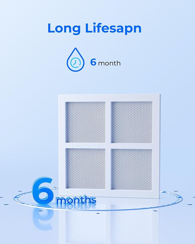 Waterdrop ADQ36006101 Replacement for LG® LT700P® Refrigerator Water Filter and Replacement for LG® LT120F® Refrigerator Air Filter, 3 Combo