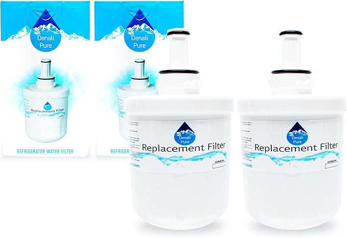 2-Pack Replacement for Samsung RS2534BB Refrigerator Water Filter - Compatible with Samsung DA29-00003G, Samsung DA29-00003B, Samsung DA29-00003A Fridge Water Filter Cartridge