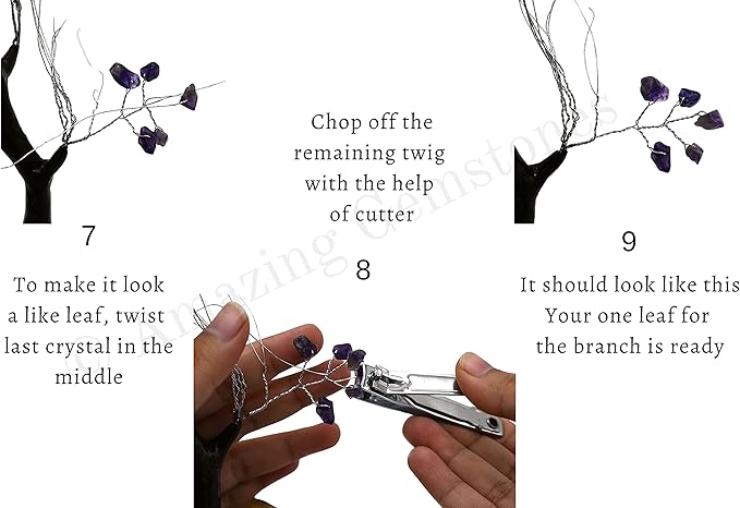 Amazing Gemstone Amethyst Spiritual Decor Crystal Tree DIY Kits for Adults Kids, Makes a Perfect Office Table Feng Shui Tree Holistic Gifts for Women