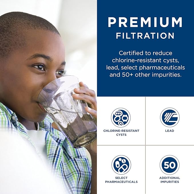 GE MSWF Refrigerator Water Filter | Certified to Reduce Lead, Sulfer, and 50+ Other Impurities| Pack of 1