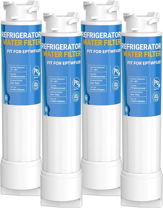 Replacement for EPTWFU01 Frigi-Daire Water Filter, Compatible with Pure-Source Ultra 2, EWF02, 012505454226, 4562222 Water Filter,|4pack