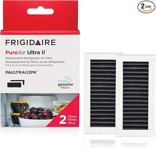 Frigidaire PAULTRAII2PK PAULTRA2 Pure Air Ultra II 2 Pack Air Filter, 3.8" x 1.8", 2 Count