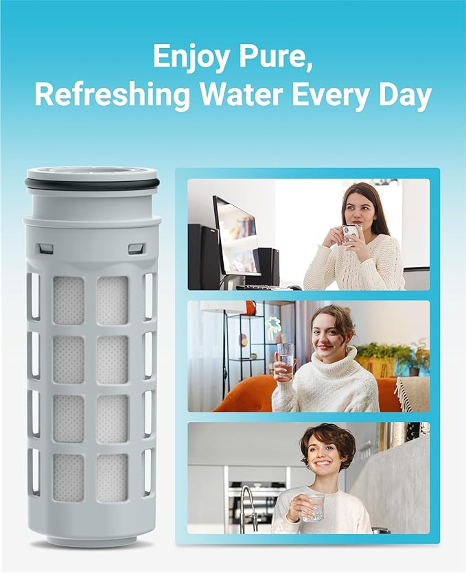 Replacement for Brita® Stream Pitcher Water Filter, Brita® OB05 Filter Pitchers and Dispensers, Pour Through Filters, Upgraded 7-stage Filters, Lasts 2 Months, by AQUA CREST (Pack of 6)