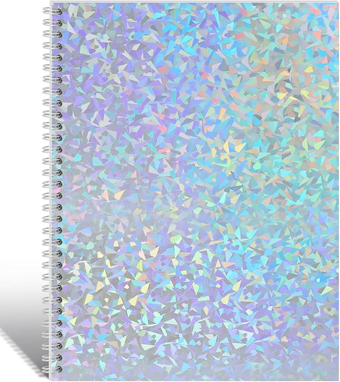 Large Reusable Sticker Book Collecting Album 8.5×11 Inch Sticker Storage Collection Organizer Book for Adult with 40 Sheets Letter Size Blank Release Paper and Holographic Cover (Fragment)