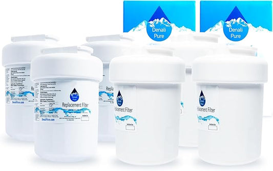 6-Pack Replacement for General Electric GSHF6LGBCHBB Refrigerator Water Filter - Compatible with General Electric MWF, MWFP Fridge Water Filter Cartridge