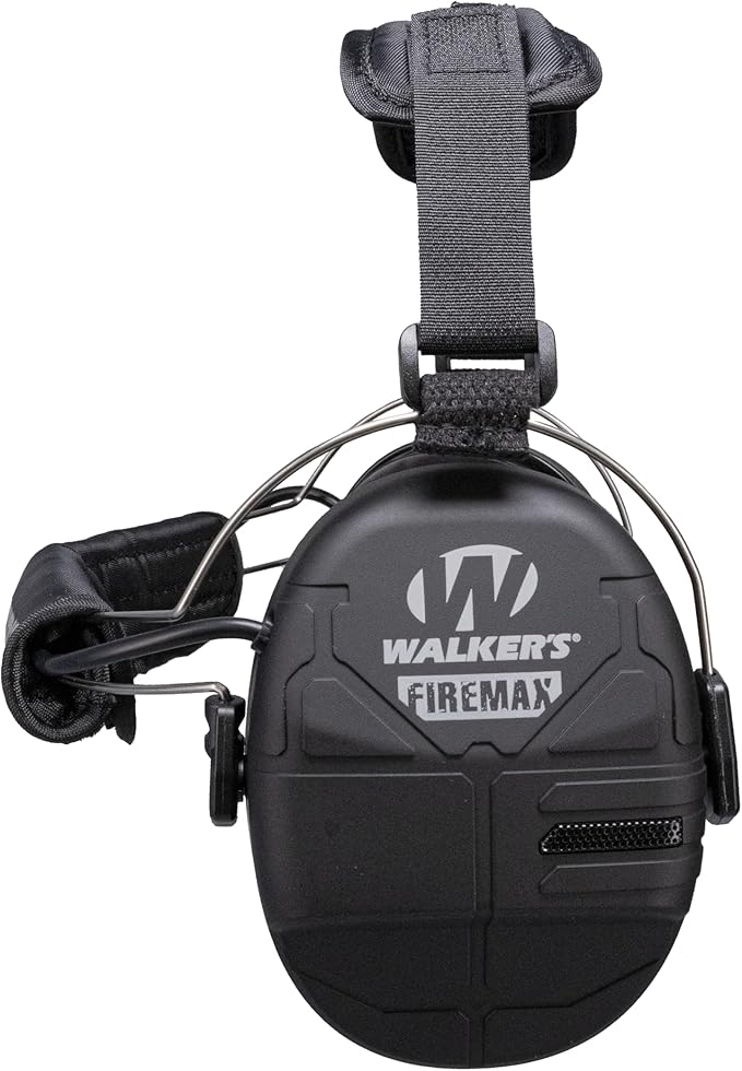 Walker's Rechargeable Lightweight Shooting Hunting Range Electronic Slim Low Profile Hearing Protection FireMax Earmuffs