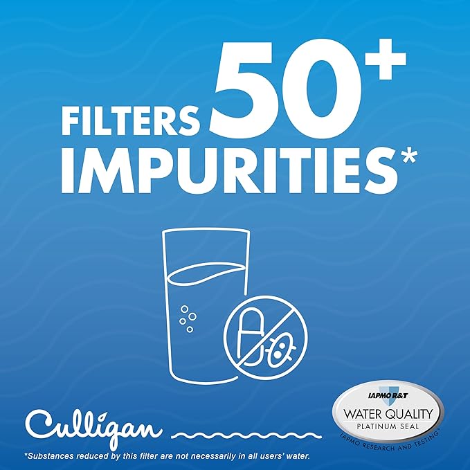 Culligan CUSCU Refrigerator Water Filter | Replacement for Samsung Water Filter (HAFCU1) | Replace Every 6 Months | Pack of 1