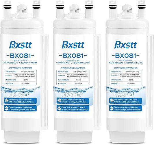 EDRARXD1 Water Filter Replacement, Compatible with Whirlpool EDRARXD1, Everydrop Filter A, EDRARXD1B 3 Pack