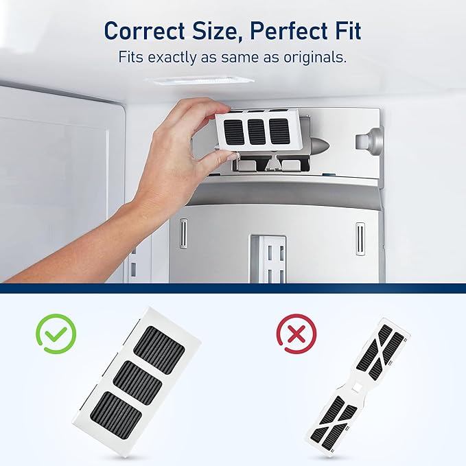 TEEHAY PWF-1 FPPWFU01 Water Filter & PureAir Ultra II PAULTRA2 Air Filter Combo, Compatible with Frigidaire FRIGCOMBO13, FRSS2323AD, FRSS2323AS, FRSS2323AW, FRSS2623AB, 2 Combo