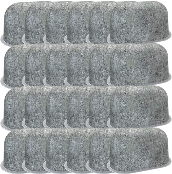 Refresh Replacement Universal Fit Charcoal Water Filter Replacement Compatible KEURIG 2.0 and Older Coffee Machines (24-Pack)