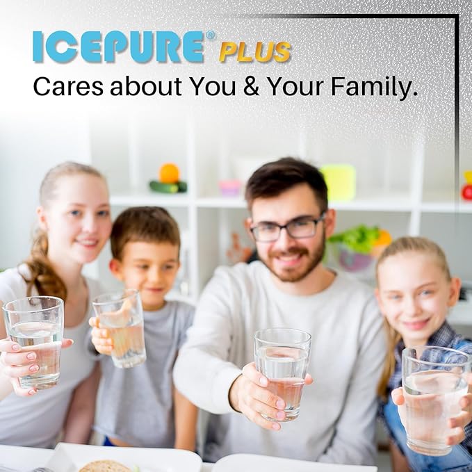 ICEPURE Refrigerator Water Filter Replacement for GE GSWF, Smart Water 238C2334P001, Kenmore 46-9914, 469914, 9914, Utilizes Advanced Activate Coconut Carbon Block, NSF/ANSI 53 Certified, Pack of 3