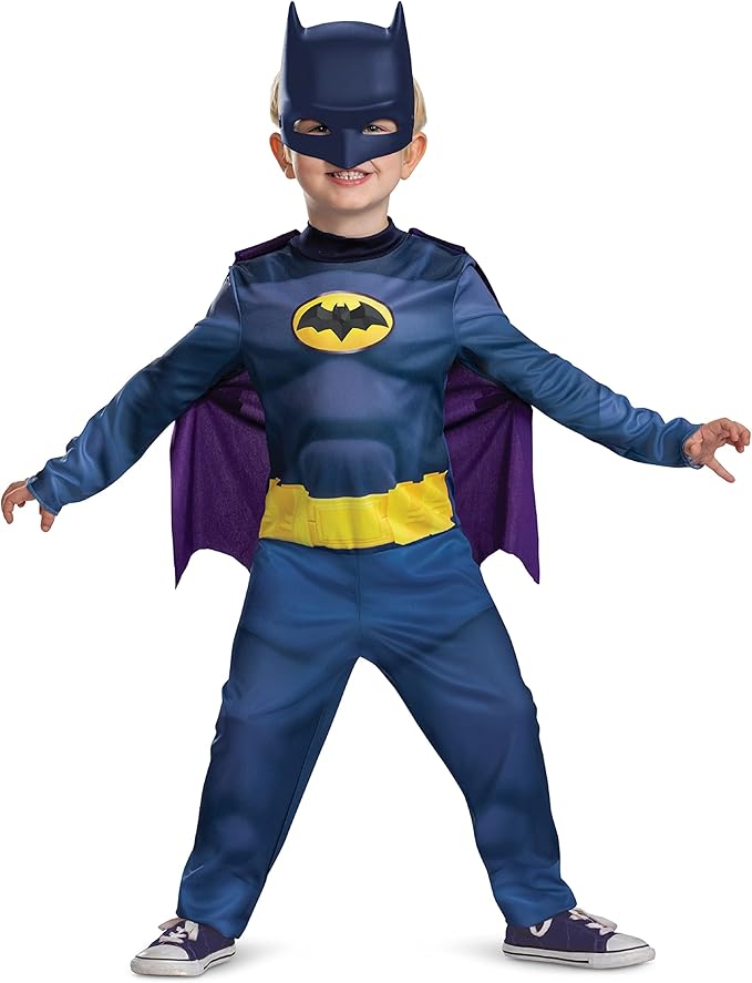 Batwheels Batman Costume for Kids, Official Batwheels Costume Outfit and Headpiece, Size (2T)