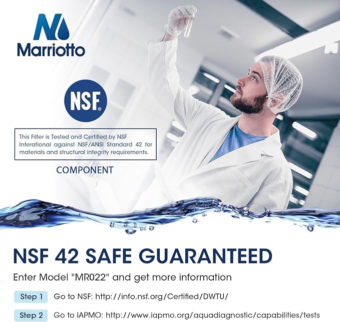 MARRIOTTO EPTWFU01 Water Filter Replacement, Compatible with Frigidaire EPTWFU01, EWF02, Pure Source Ultra II and Pure Air Ultra 2 Air Filter (2+3)