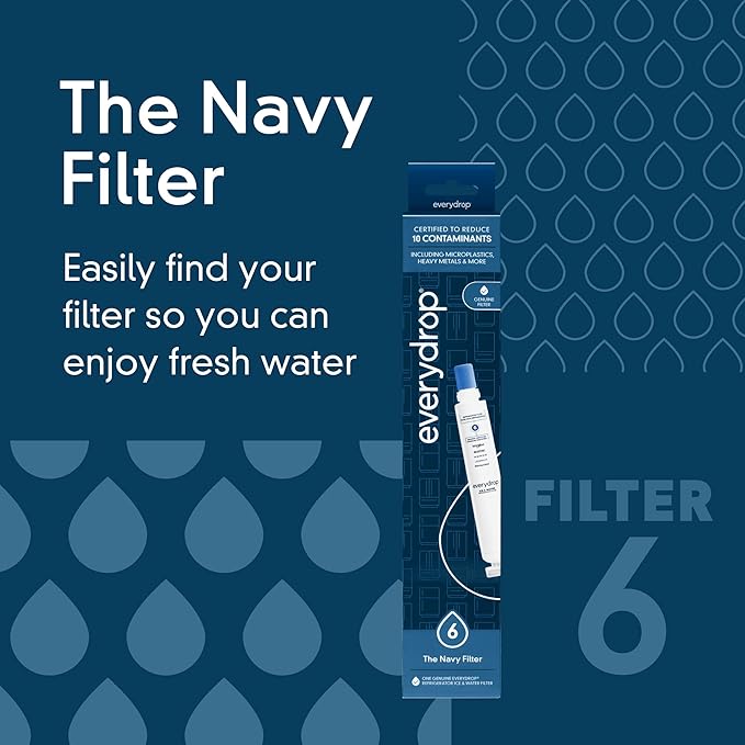 everydrop by Whirlpool Ice and Water Refrigerator Filter 6, EDR6D1, Single-Pack