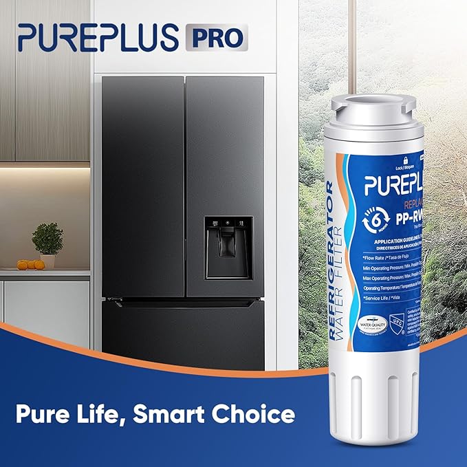 PUREPLUS UKF8001 NSF 53&42 Certified Water Filter Replacement for Maytag UKF8001P, EDR4RXD1, Everydrop Filter 4, PUR 4396395, Puriclean II, UKF8001AXX-200, UKF8001AXX-750, RWF0900A, 2Pack