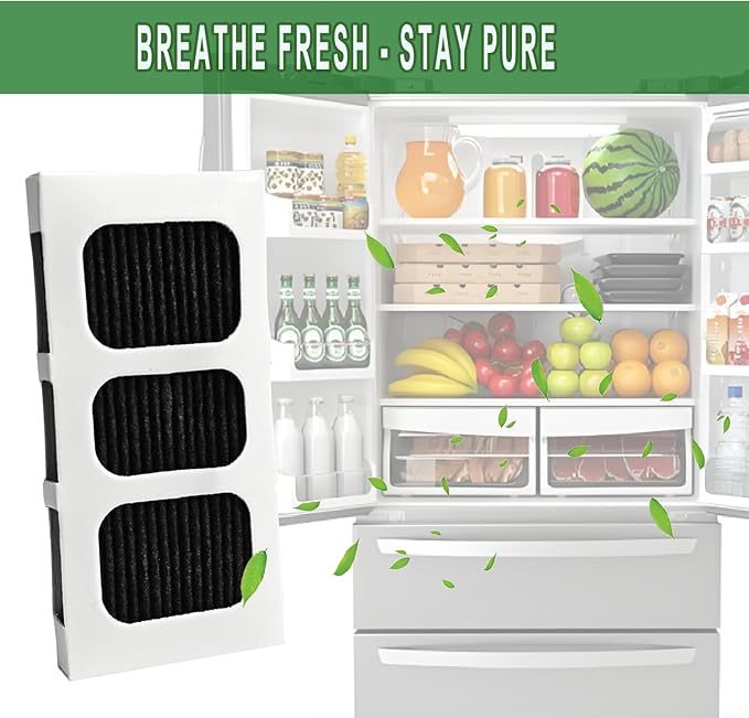 Refrigerator Air Filter Replacement Compatible with Frigidaire Pure Air Ultra II - HypaFilter - Paultra2 - Pureair Ultra 2, Reduces Odors & Improves Air Quality, Easy Installation, 8-Pack
