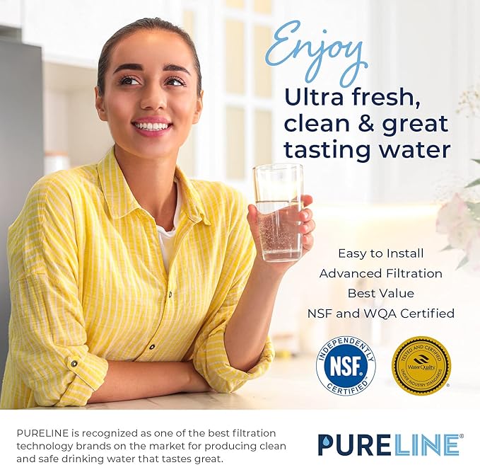 Pureline Replacement for Brita® Filter, Pitchers and Dispensers, Classic 35557, OB03, Mavea® 107007, Replacement for Brita® Pitchers Grand, Lake, Capri, Wave and More (12 Pack)