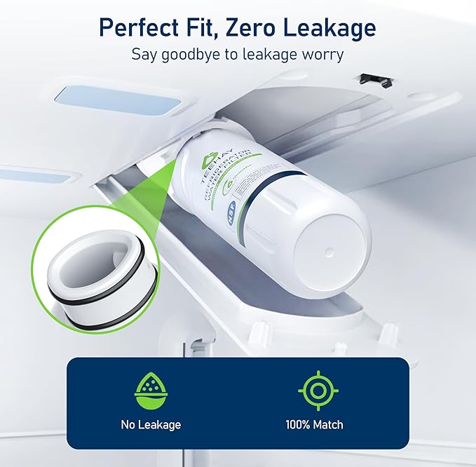 TEEHAY KAD2RXD1 Water Filter 2 Replacement, Compatible with KitchenAid KRFF577KPS, KRFF577KBS, KRMF536RPS, KRMF536RBS, KRQC736RPS, KRMF706ESS, KRMF706EBS, KRFF507HPS, 3 Pack