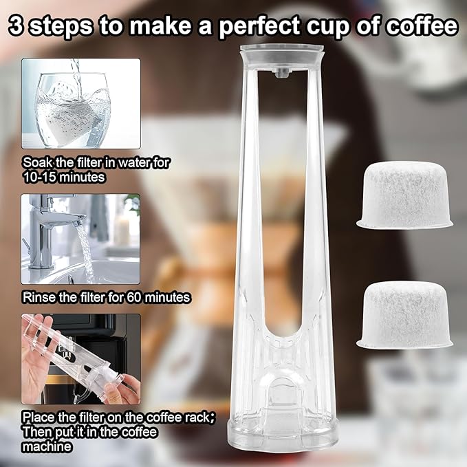 Starter Kit Replacement for Keurig 2.0 Brewers, Water Filter Holder with 2pcs Water Filter Cartridges for Keurig Coffee Machines