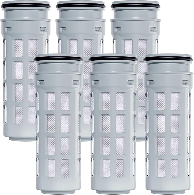 Waterdrop Replacement for Brita® Stream Pitcher Water Filter, Brita® OB05 Filter Pitchers and Dispensers, Pour Through Filters, Upgraded 7-stage Filters, Lasts 2 Months, Pack of 6