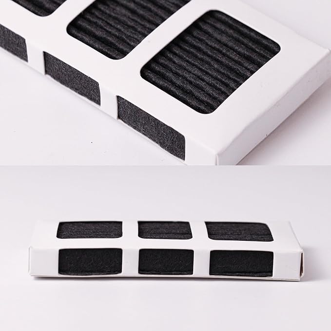 3 Pack Air Filter for Frigidaire Pureair Ultra 2, Refrigerator Air Filter Compatible with Electrolux 242047805, 5303918847, EAP12364179, Reduce Odors with Activated Carbon Filter