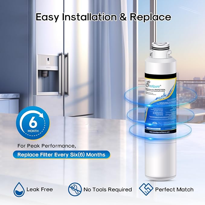 EXCELPURE DA29-00020B Replacement for Samsung HAF-CIN, RF28HMEDBSR,DA97-08006A, RF28HFEDBSR, RF28JBEDBSG, RF261BEAESR, RF4287HARS, RF263BEAESR, RF23HCEDBSR, RF28HFEDTSR,Refrigerator Water Filter,4PACK