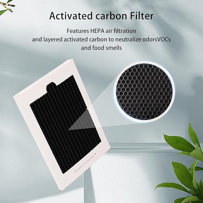 6 Pack Frigidaire Air Filter Replacement, Carbon Activated Air Filter Compatible with Frigidaire Pure Air Ultra & Electrolux EAFCBF, PAULTRA, SCPUREAIR2PK, RAF1150, Replaces 242047804, 242047801