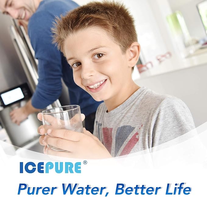 ICEPURE 5231JA2002A Refrigerator Water Filter,Compatible with LG LT500P, GEN11042FR-08, ADQ72910901, ADQ72910907, LFX25974ST, LFX25973S, Kenmore 9890, 469890 4PACK
