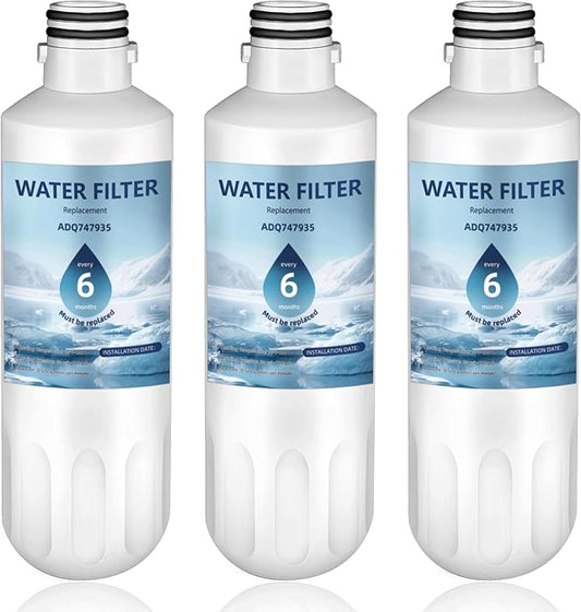 LT1000P ADQ747935 Water Filter 6-Month Replacement for LG LT1000P/PC ThinQ Water Filter AGF80300704,LRFS28XBS,LRFLC2706S,LRMXS2806S,LMXS28626S,LFXS26973S,LFXC22526S,LMXC23796D,LF24Z6530S,LRFXC2606S