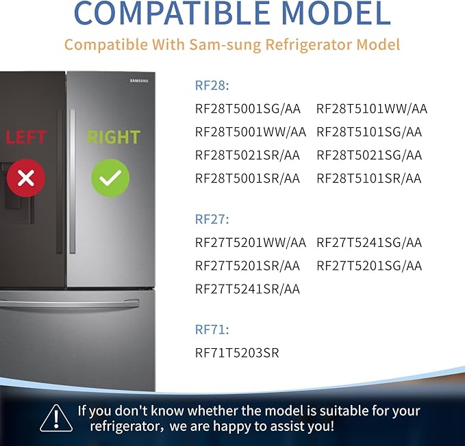 Upgraded DA63-09775A DA97-20984A Refrigerator Door Bin (Right Side)Compatible with Sam-sung Fridge Door Shelves RF27T5201SR RF28T5001SR Fit for Sam-sung Refrigerator Door Shelf Replacement RF27T5241SR