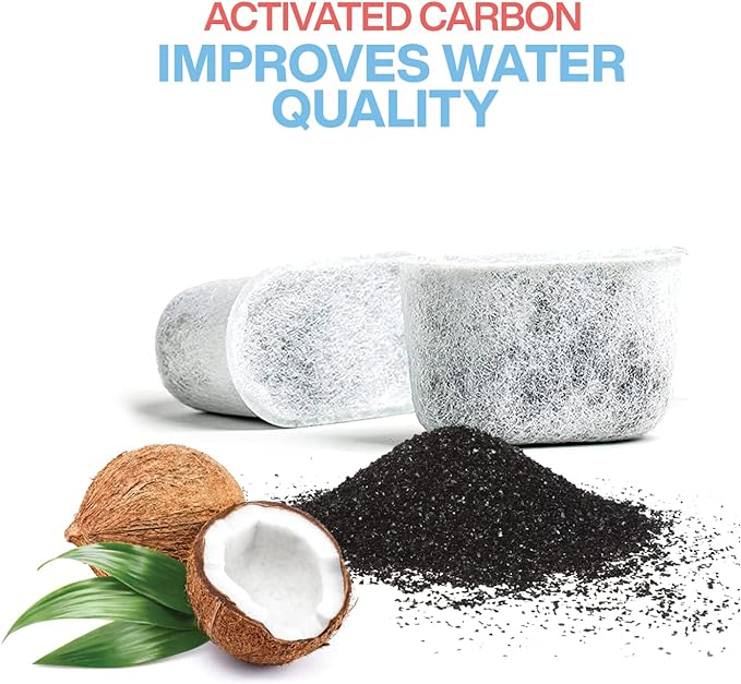 Pack of 12 Replacement Charcoal Water Filters for Keurig and Breville BWF100 Coffee Machines - Keurig 2.0 1.0 and Breville BWF100 Compatible Filters Fit Both Newer & Older Models Coffee Makers