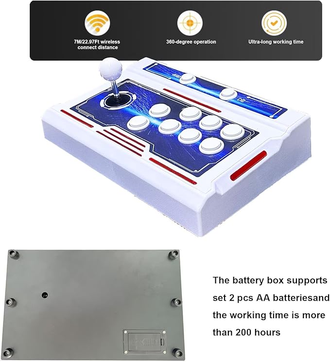 [39800 Games in 1] Pandora Box 3D Arcade Game Machine, Double Wireless Joystick Arcade Console, WiFi Function to Add Game Online,Compatible PC & Projector & TV