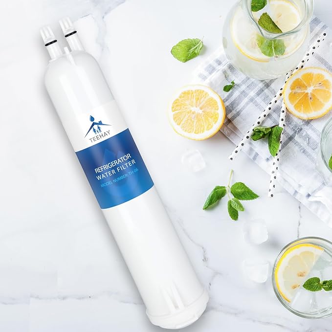 TEEHAY EDR3RXD1 Water Filter 3 Replacement, Compatible with Everydrop Filter 3, P1RFWB2, Whirlpool ED2JHGXRB00, ED2JHGXRQ01, GC3PHEXNB01, GC3PHEXNB00, GC3CHAXNT00, GC3CHAXNS00, GC3CHAXNB00, 4 Pack