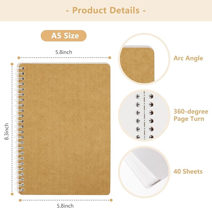 Reusable Sticker Book Collecting Album Sticker Storage Organizer Book with 40 Sheets Blank Release Paper A5 Restickable Stickers Collection Notebook for Adult