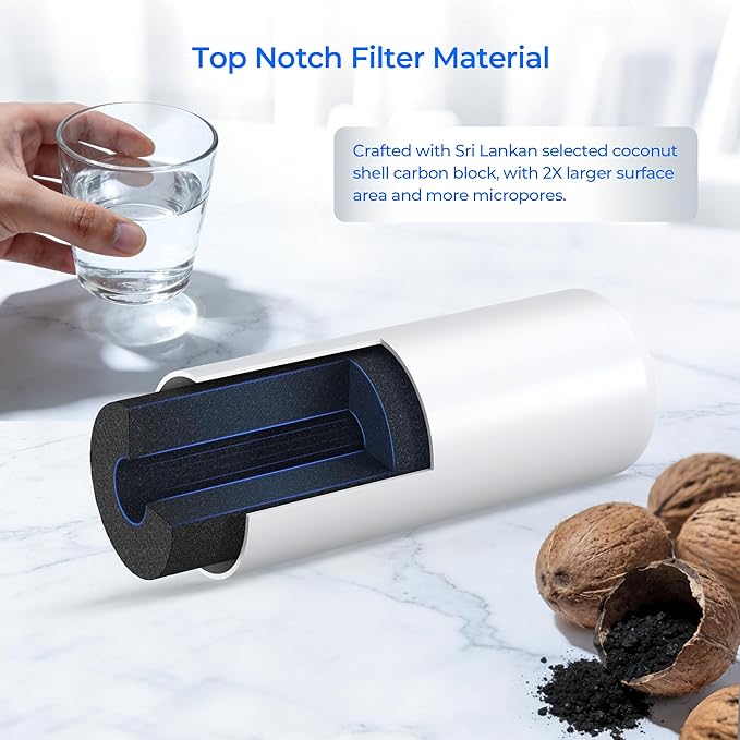 TEEHAY 9081 Water Filter Replacement, Compatible with Whirlpool P5WB2L, P4RFWB, Kenmore P4RFKB2, Kenmore 9930, 46-9930, 9081, 46-9081, 9930P, 469930, 04609930000 (2 Pack)