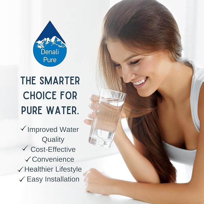 Replacement for General Electric GSS25QGTGBB Refrigerator Water Filter - Compatible with General Electric MWF, MWFP Fridge Water Filter Cartridge
