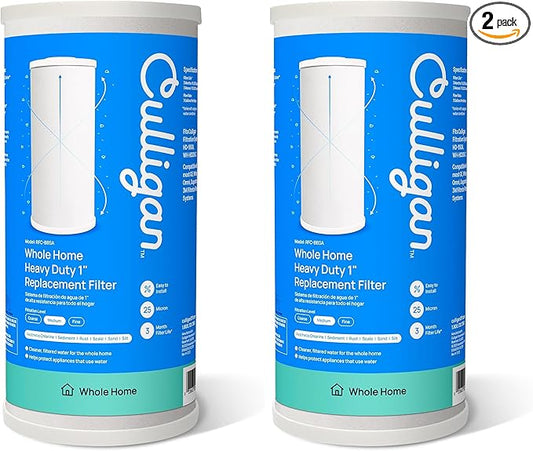 Culligan RFC-BBSA 25 Micron Whole House Water Filter for Sediment, 10" x 4.5" Compatible Replacement for FXHTC, W50PEHD, GXWH40L, GXWH35F, GNWH38S, WFHD13001 (Pack of 2)