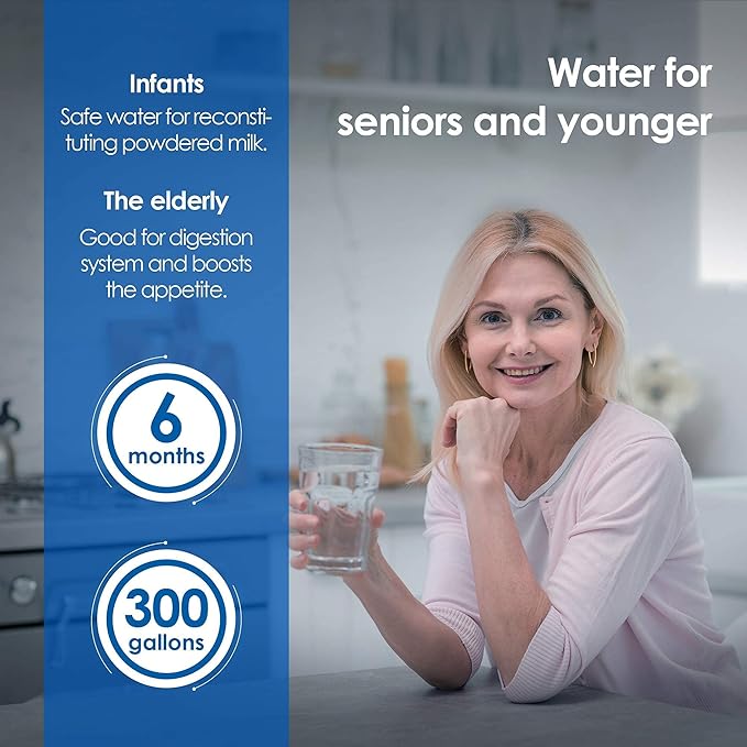Waterdrop Ultra-Filtration Refrigerator Water Filter, Replacement for GE® SmartWater® MWF®, MWFINT, MWFP, MWFA, GWF, HDX FMG-1, GSE25GSHECSS