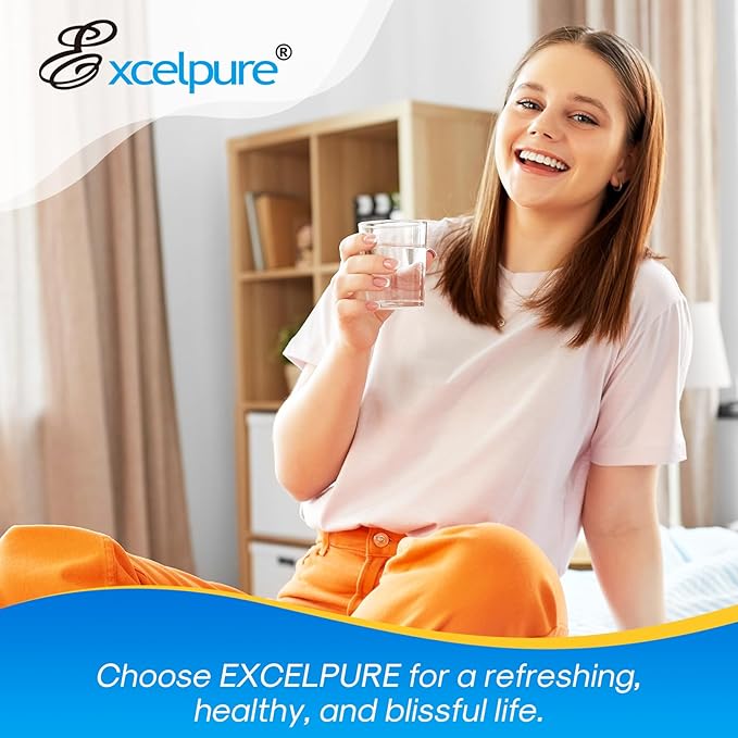 EXCELPURE 4396508 Refrigerator Water Filter, Replacement for EveryDrop FILTER 5, Whirlpool EDR5RXD1, 4396510 4396509 4392857, Kenmore 9010, NL240 LC400V WF285 R-9010 WF-NL300 WSW-1, 2PACK