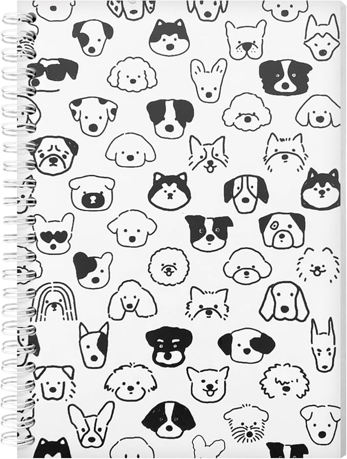 Reusable Sticker Book Collecting Album for Adults Sticker Storage Collection Notebook With 37 Sheets A5 Size Release Paper (Dog-3)