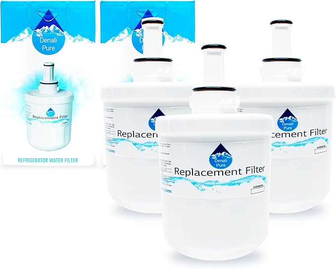 3-Pack Replacement for Samsung RF265AABP/XAA-0000 Refrigerator Water Filter - Compatible with Samsung DA29-00003G, Samsung DA29-00003B, Samsung DA29-00003A Fridge Water Filter Cartridge