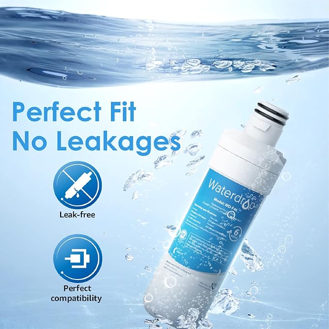 Waterdrop LT1000PC 6 Refrigerator Water Filter and 3 Air Filter, Replacement for LG® LT1000P®, LMXS28626S, LFXS26973S, LFXS26596S, LFXS28596S, ADQ74793501, ADQ74793502 and LT120F®