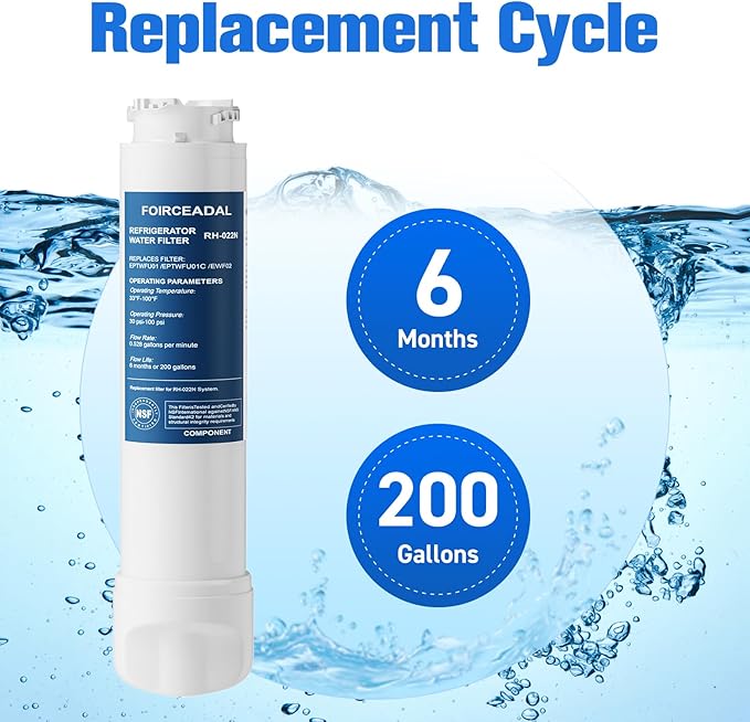 Water Filter Replacement Compatible with EPTWFU01 Frigidaire Рurе Sоurсе Ultra 2, EWF02, 012505454226 3 Pack